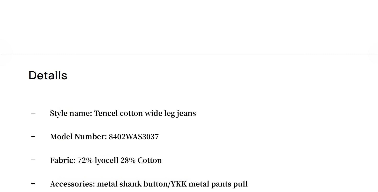 Soft Tencel Cotton Pleated Loose Straight Wide-Leg Jeans – Light Structure