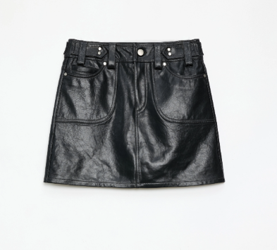 “Houston Street” Imported New Zealand Sheepskin A-Line Mini Skirt – Vintage