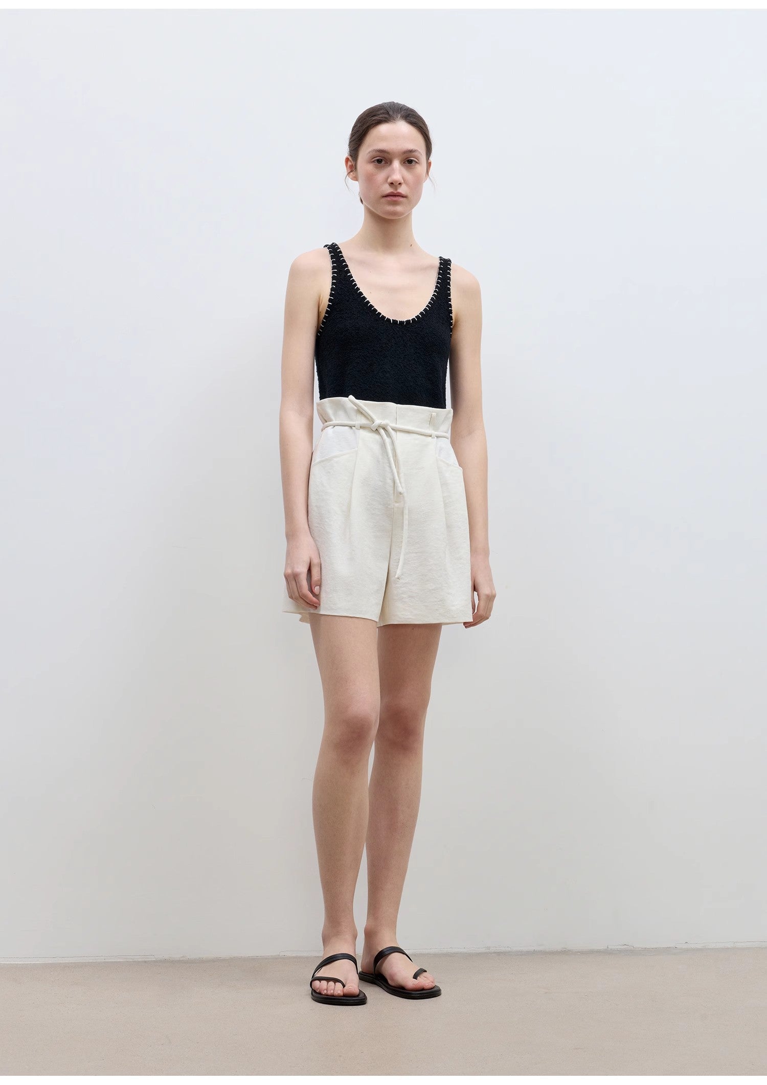 “Jungle Fantasy” Floral Bud High Waist Drawstring Shorts