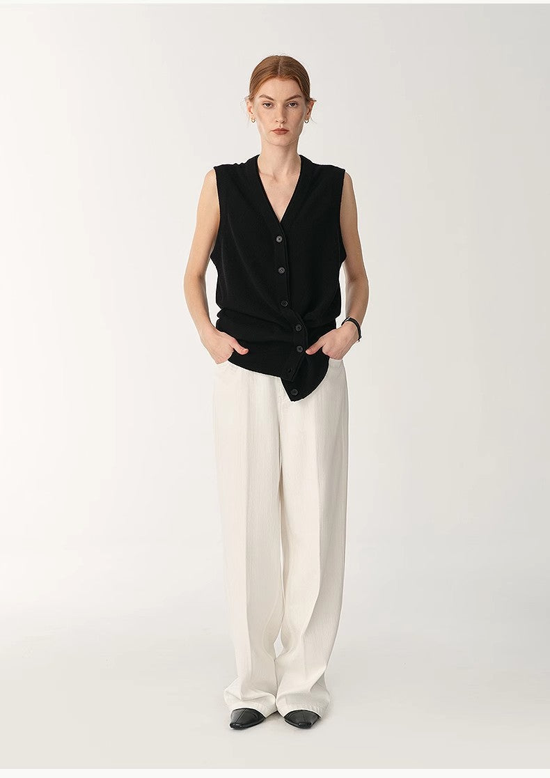 Customized Cotton Washed Wide-Leg Jeans – Skin-Friendly Drape Design