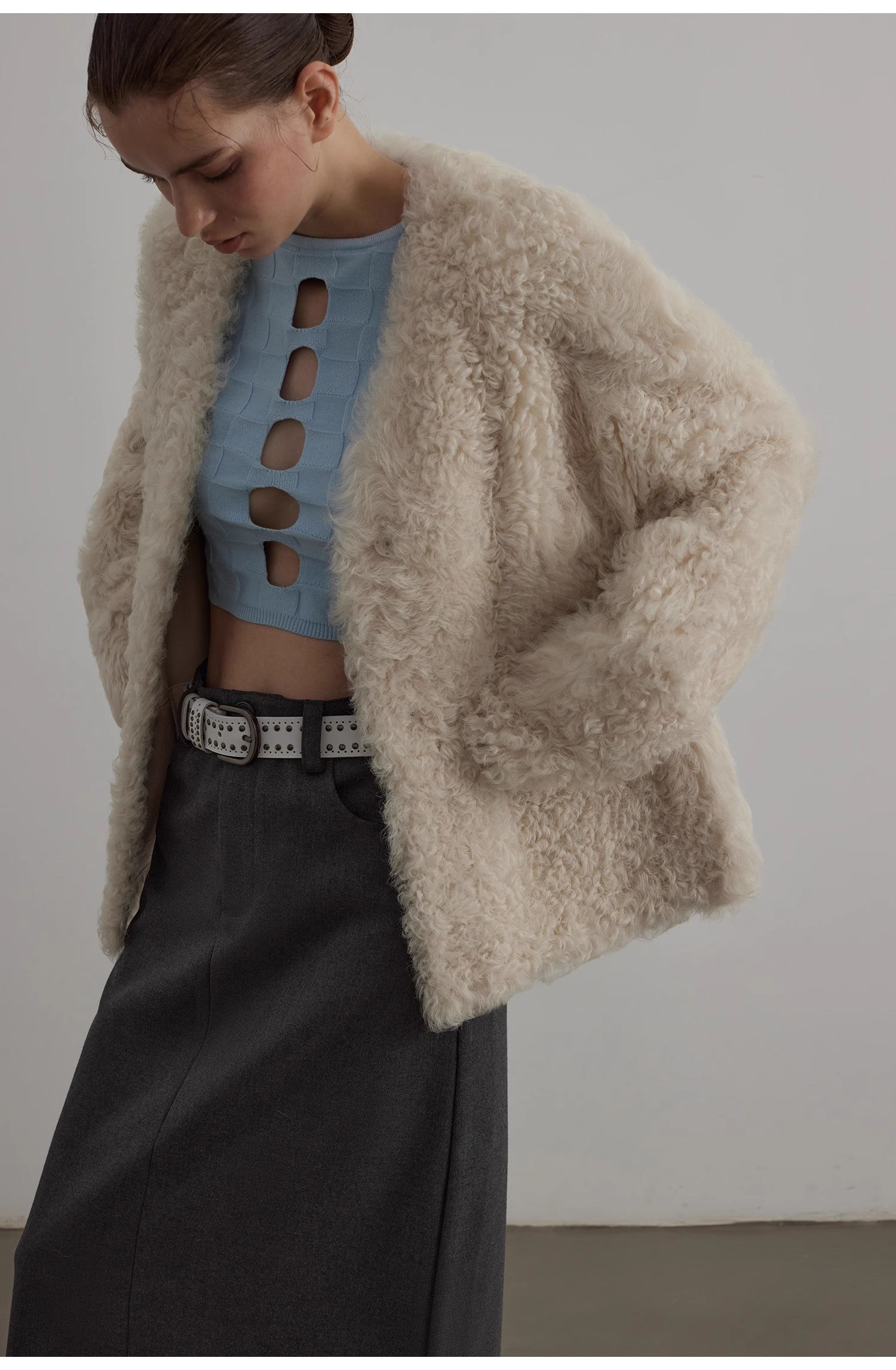 Fireladyfur Women's Imported Tuscan Sheepskin Coat“Wanderer Island”