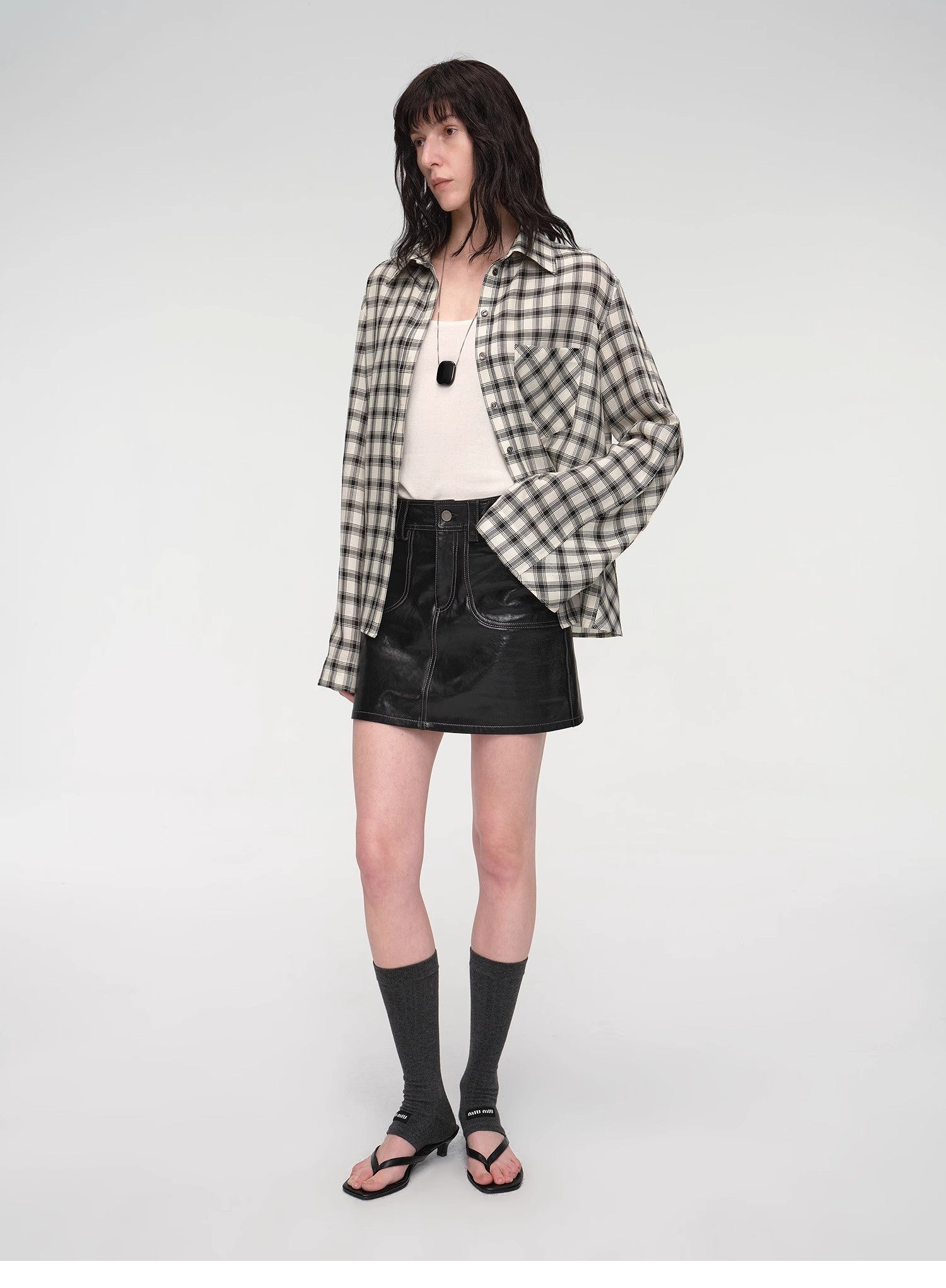 “Houston Street” Imported New Zealand Sheepskin A-Line Mini Skirt – Vintage