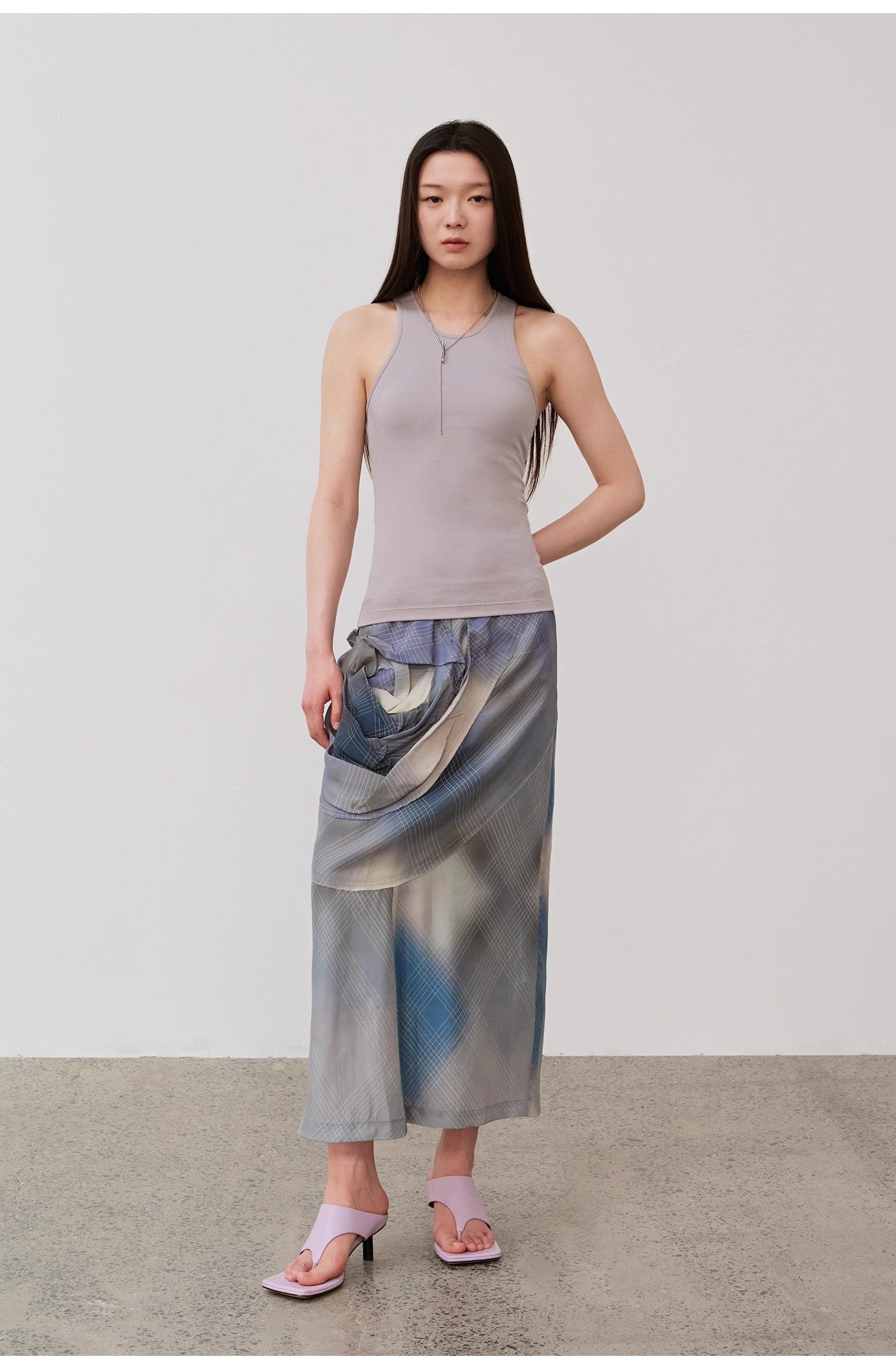 “Summer Tour” Slim Fit Cotton Camisole Vest – Elastic Sleeveless Top