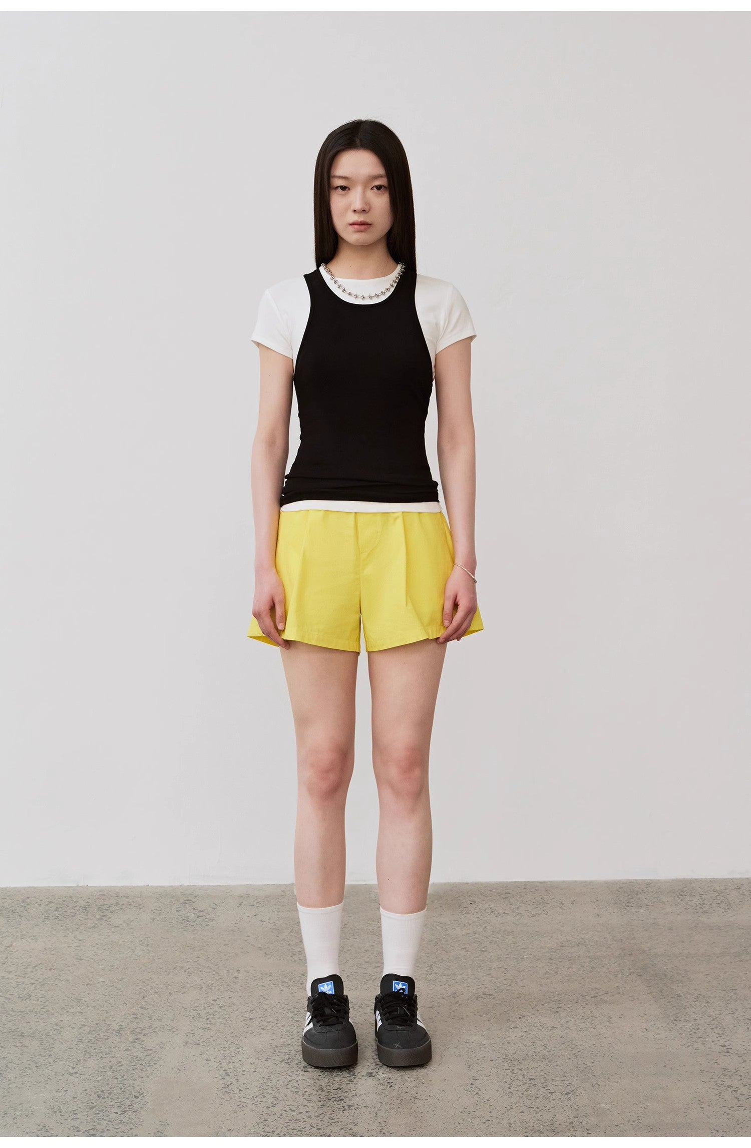 “Summer Tour” Slim Fit Cotton Camisole Vest – Elastic Sleeveless Top