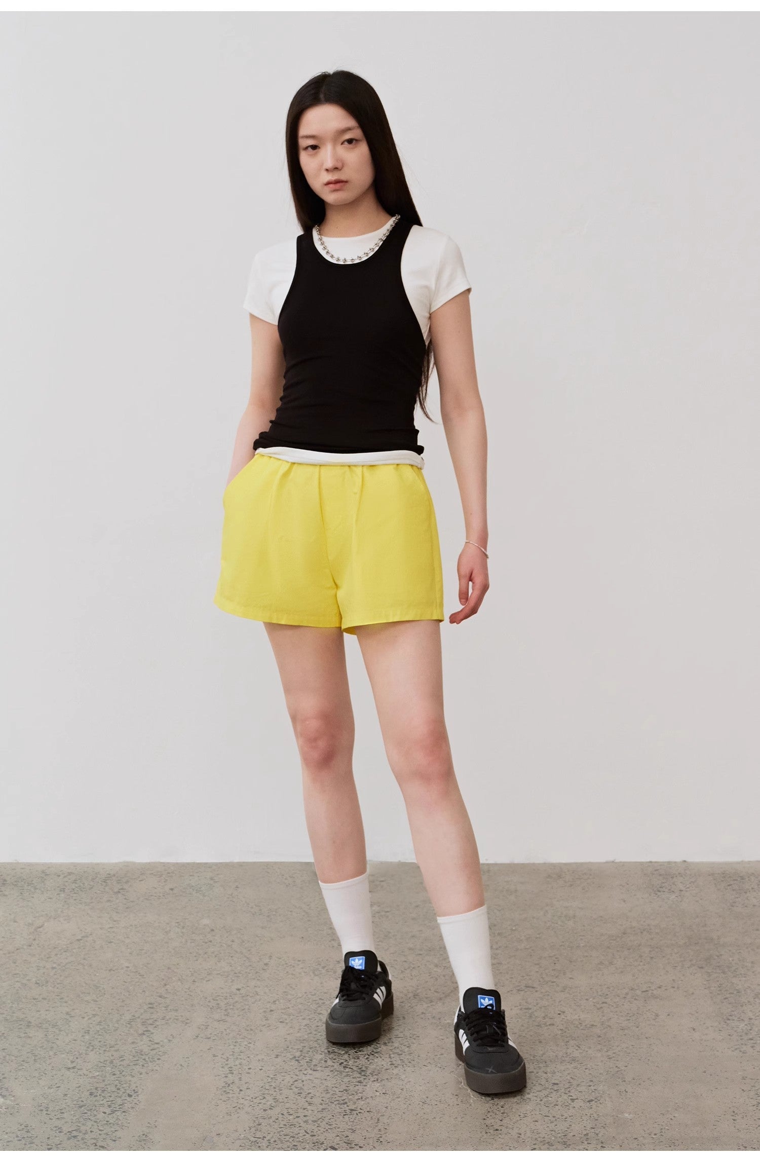 “Summer Tour” Slim Fit Cotton Camisole Vest – Elastic Sleeveless Top