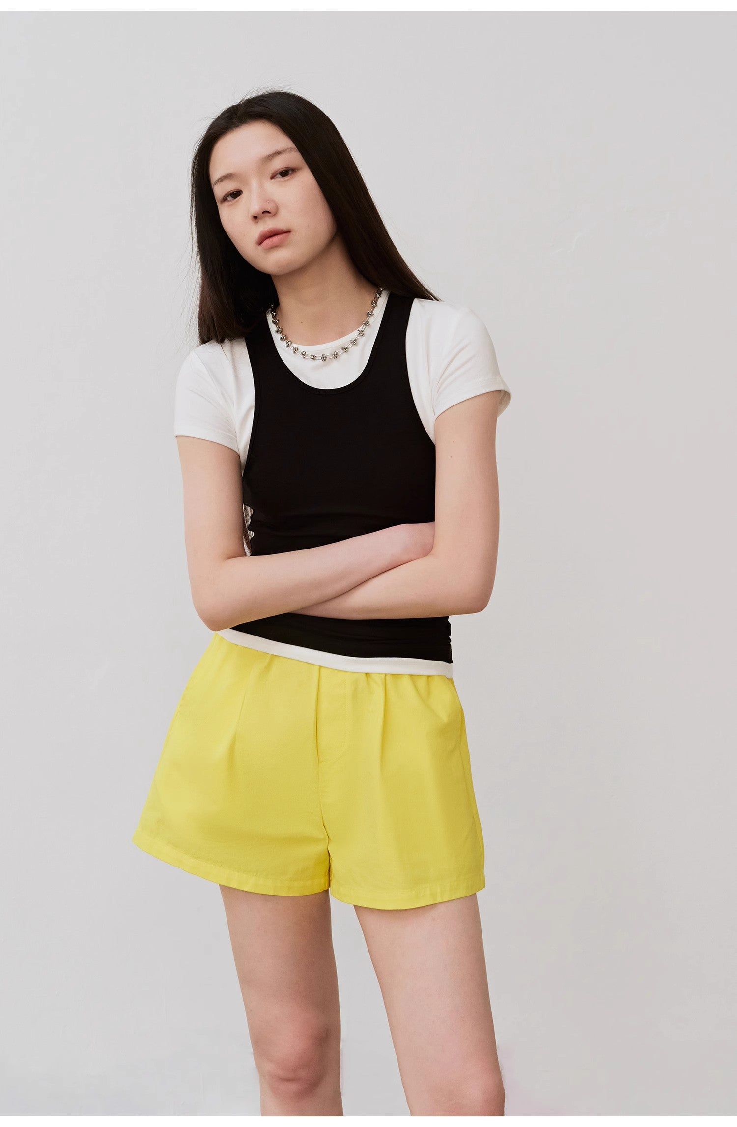 “Summer Tour” Slim Fit Cotton Camisole Vest – Elastic Sleeveless Top