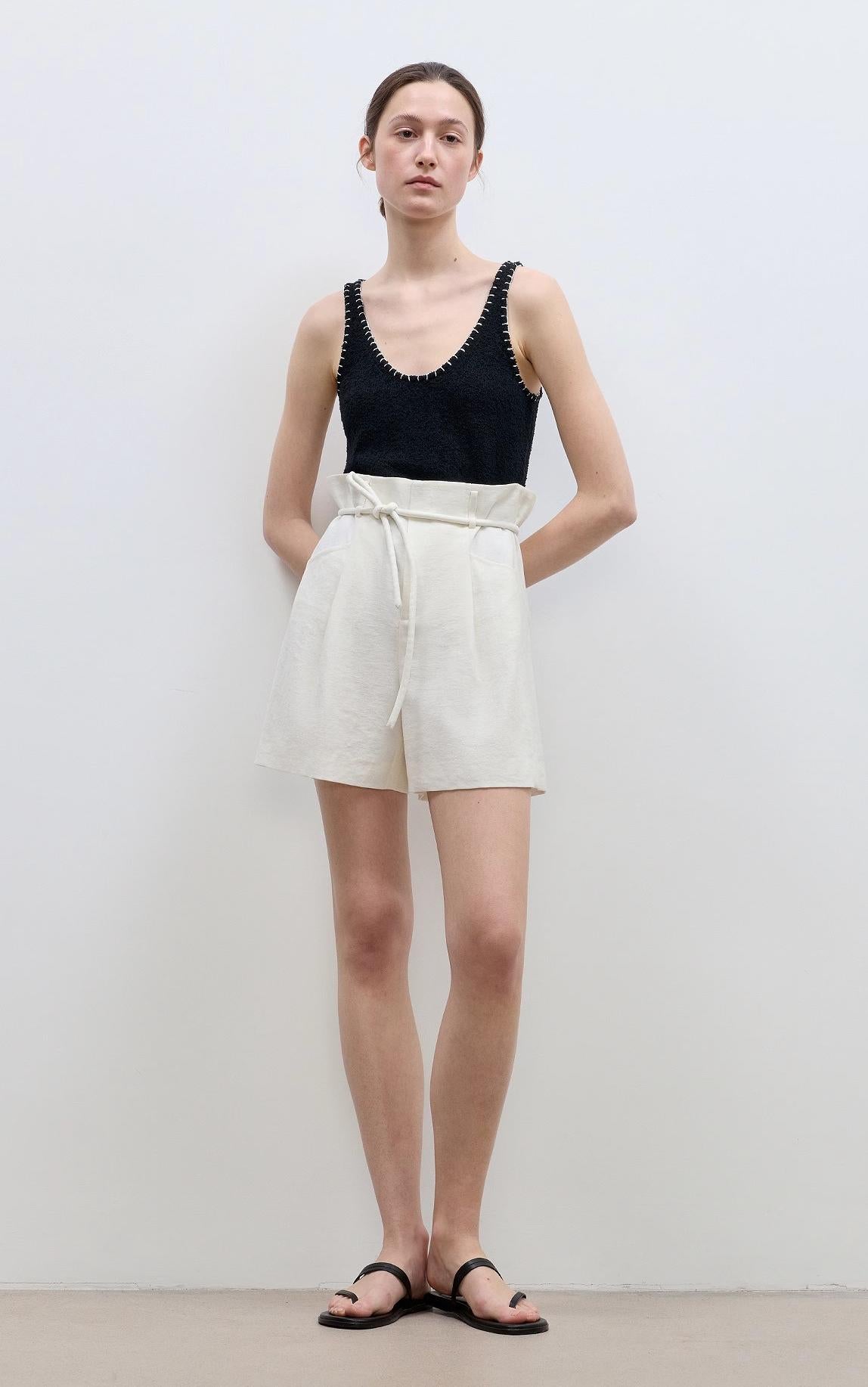 “Jungle Fantasy” Floral Bud High Waist Drawstring Shorts