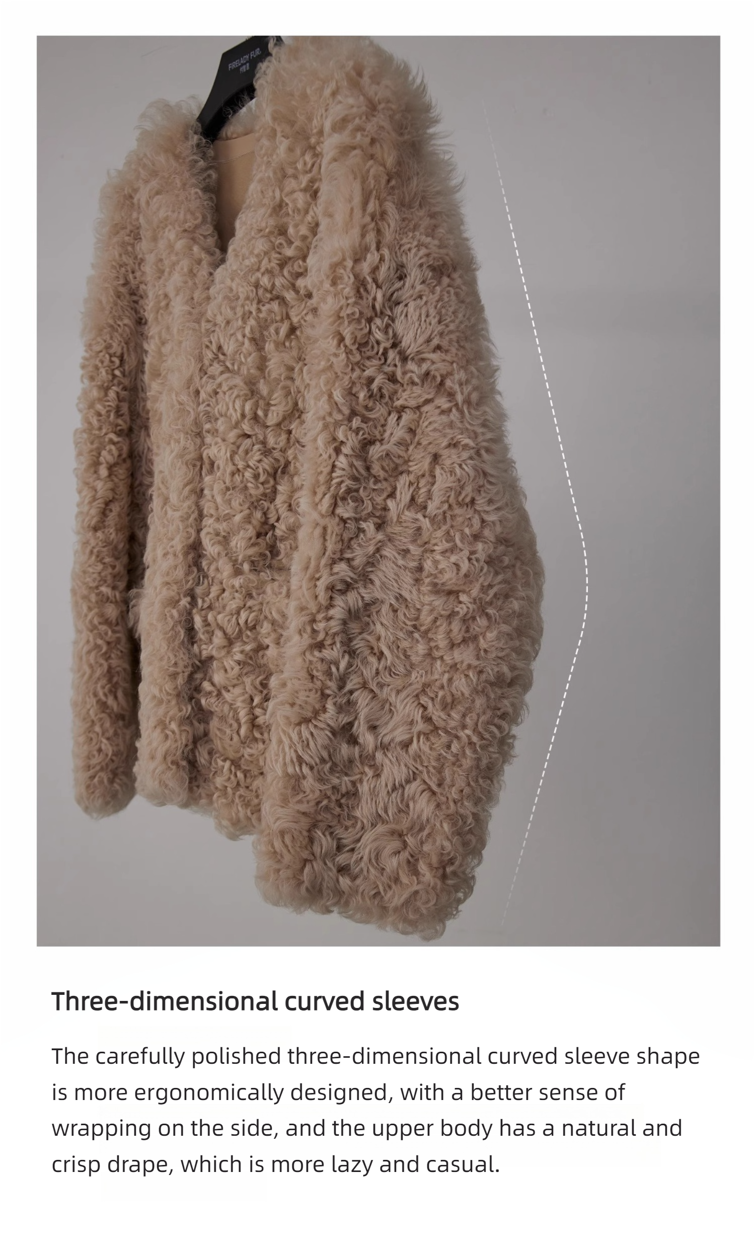 Fireladyfur Women's Imported Tuscan Sheepskin Coat“Wanderer Island”