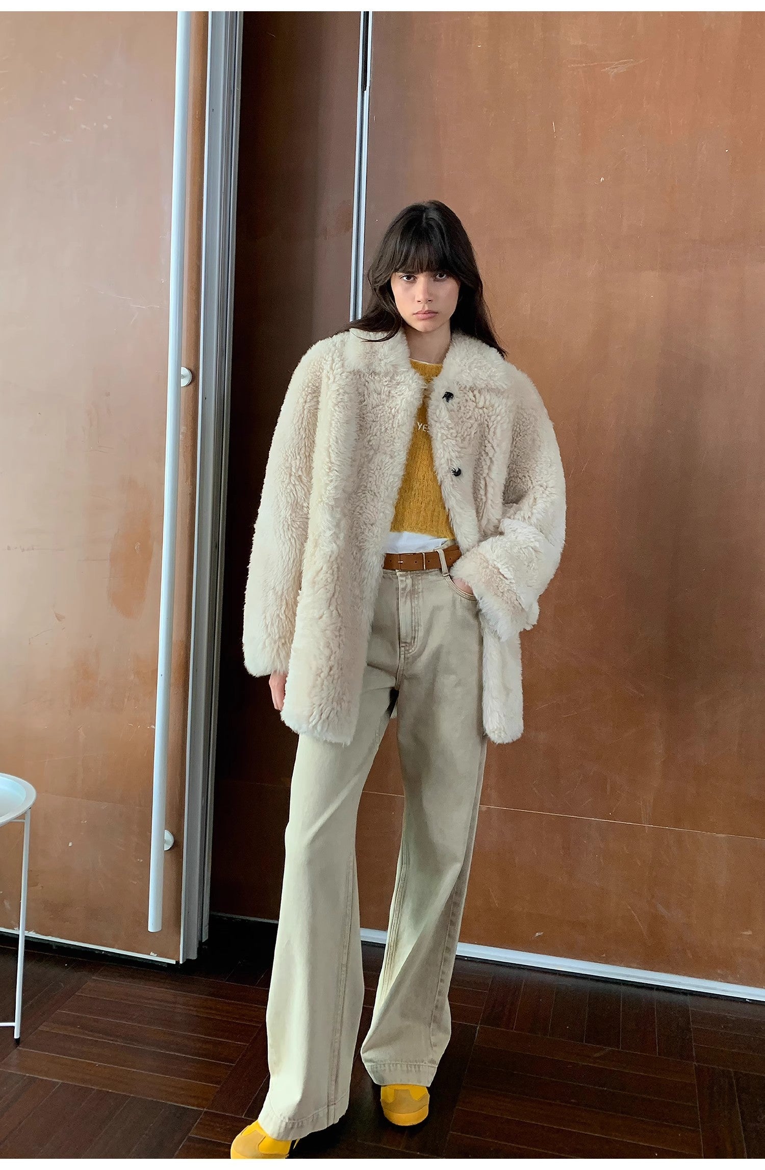 Fireladyfur Women's Vintage Washed Straight Leg Denim "Meteorite Fragments"