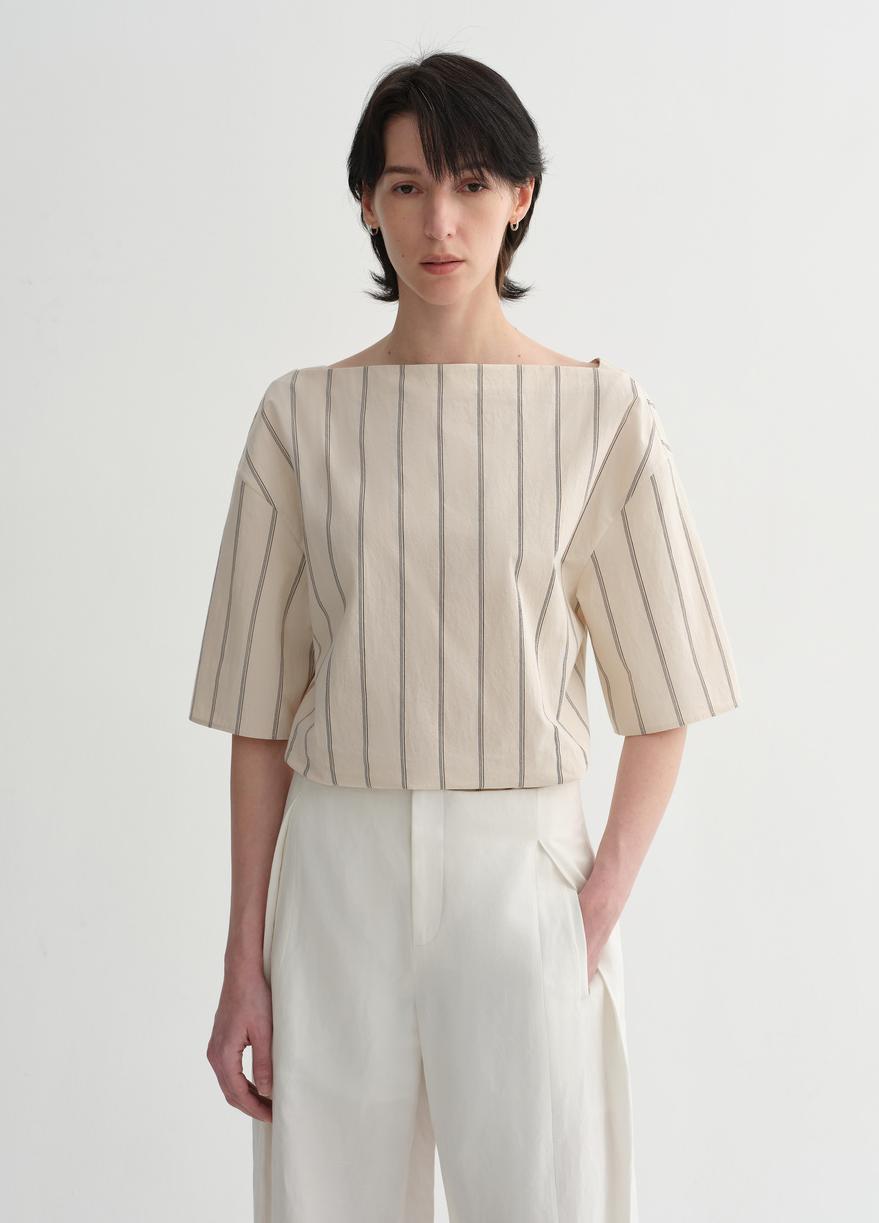 Relaxed Short-Sleeve Shirt – High-Quality Long-Staple Cotton Simple Style